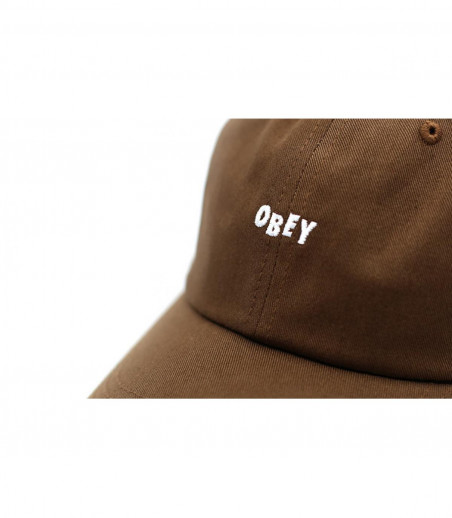 casquette marron Obey